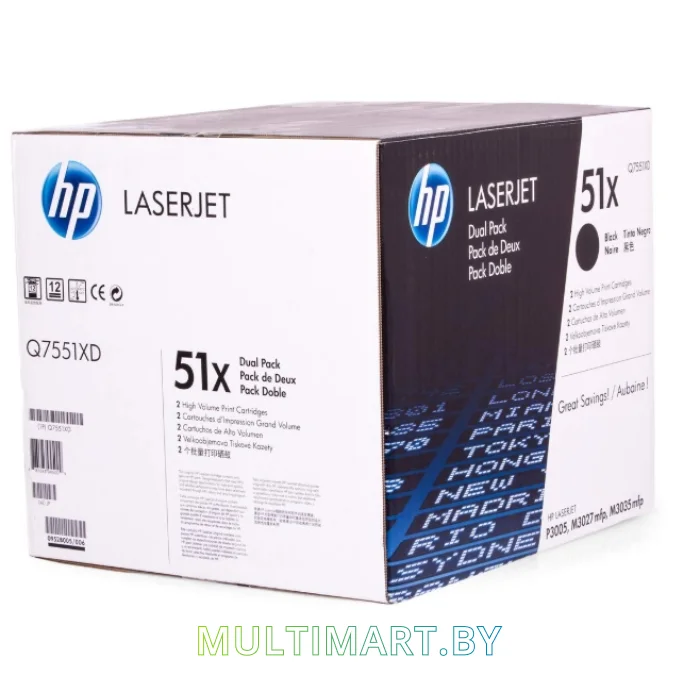Набор картриджей HP 51x (Q7551XD)